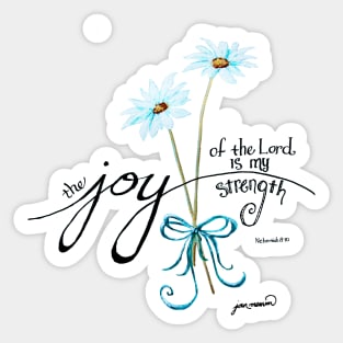 The Joy of the Lord is my Strength outline by Jan Marvin Sticker